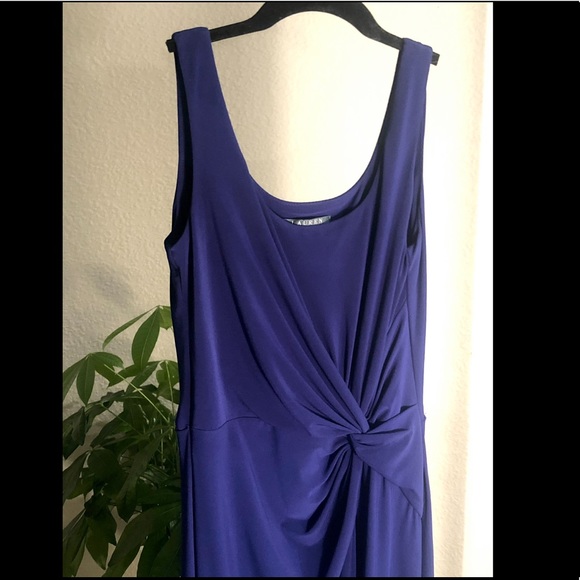 Lauren Ralph Lauren Twisted- Knot Jersey Party Dress - Picture 3 of 6
